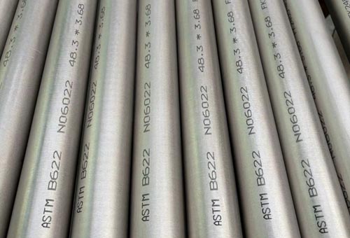 Alloy C22 seamless tubes, UNS N06022, at the THAIDA mill in Chonburi