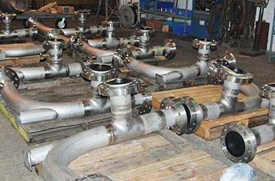 Shop-Welded Spools for Hot Process Lines duty for Stainless Steel 321 seamless pipe